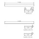 Profilblende für LED-Linienmodule STOPPER D Kanlux 19183