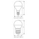 LED Lampe BILO 6,5W T SMDE14-WW Kanlux 23422