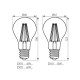 LED Lampe DIXI FILLED 4W E27-WW Kanlux 22464